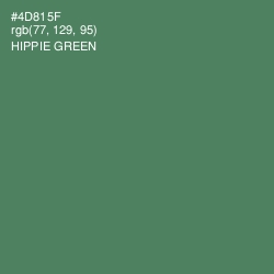 #4D815F - Hippie Green Color Image